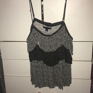 Black and white tank top